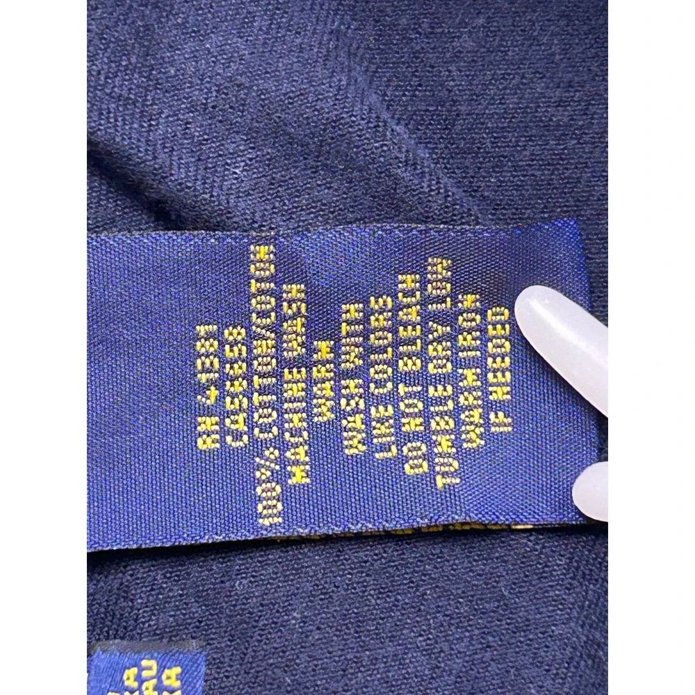 Polo Ralph Lauren Pants 100% Cotton Navy Blue 32/34 Mens